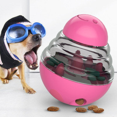 Amazon's new pet supplies gnaw bite resistant dog self-hey toy frisbee flying saucer leaking ball device dog supplies