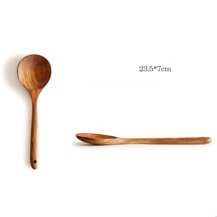 Non-stick wooden spatula wooden spatula set wooden wooden spoon cooking spatula soup spoon rice spoon wooden kitchenware wooden rice spoon