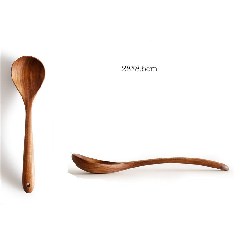 Non-stick wooden spatula wooden spatula set wooden wooden spoon cooking spatula soup spoon rice spoon wooden kitchenware wooden rice spoon