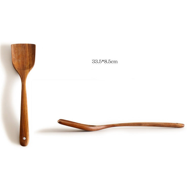 Non-stick wooden spatula wooden spatula set wooden wooden spoon cooking spatula soup spoon rice spoon wooden kitchenware wooden rice spoon