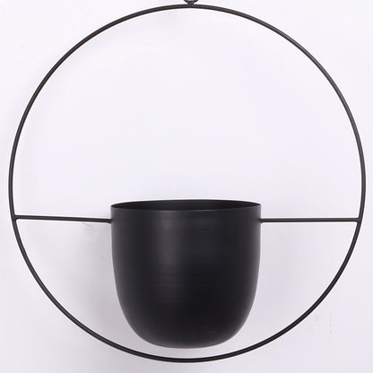 Tubang Nordic creative hanging wrought iron flower pot hanging wall hanging green radish succulent decorative hanging basket basin