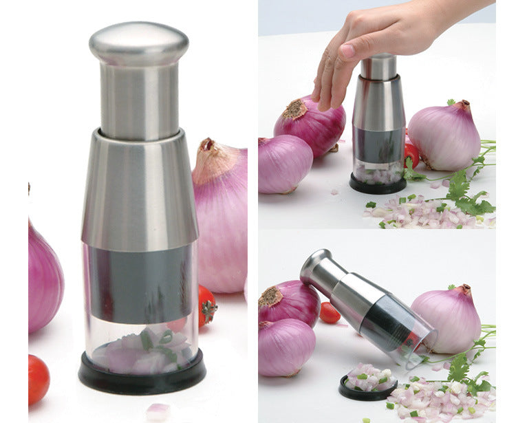 Stainless steel pat le garlic device small garlic device kitchen aids broken vegetable treasure crushed vegetable cutter