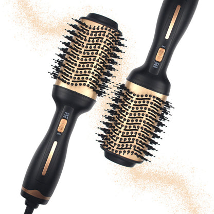 Hot Air Comb Golden New Multi-function Hair Comb Roll Straight Dual-use Straight Hair Comb 2 in 1 Amazon New Products Factory