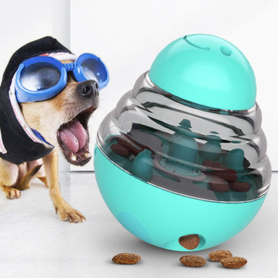 Amazon's new pet supplies gnaw bite resistant dog self-hey toy frisbee flying saucer leaking ball device dog supplies