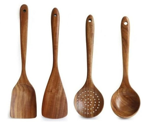 Non-stick wooden spatula wooden spatula set wooden wooden spoon cooking spatula soup spoon rice spoon wooden kitchenware wooden rice spoon