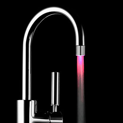 led color-changing faucet, temperature-controlled three-color faucet, colorful color-changing luminous imitation copper SDF-C6 faucet wholesale