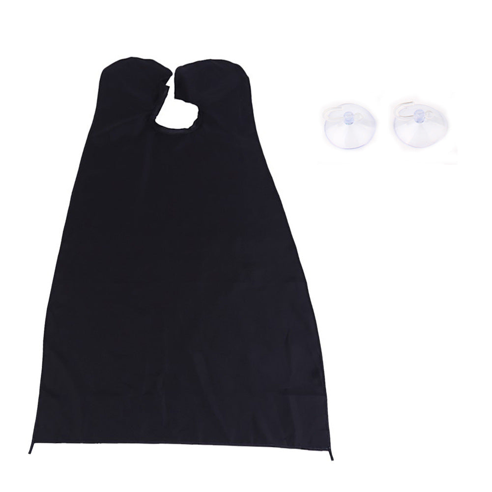 Shaving apron men's shaving beard trimming styling bib cleaning hairdressing apron gift with transparent suction cup