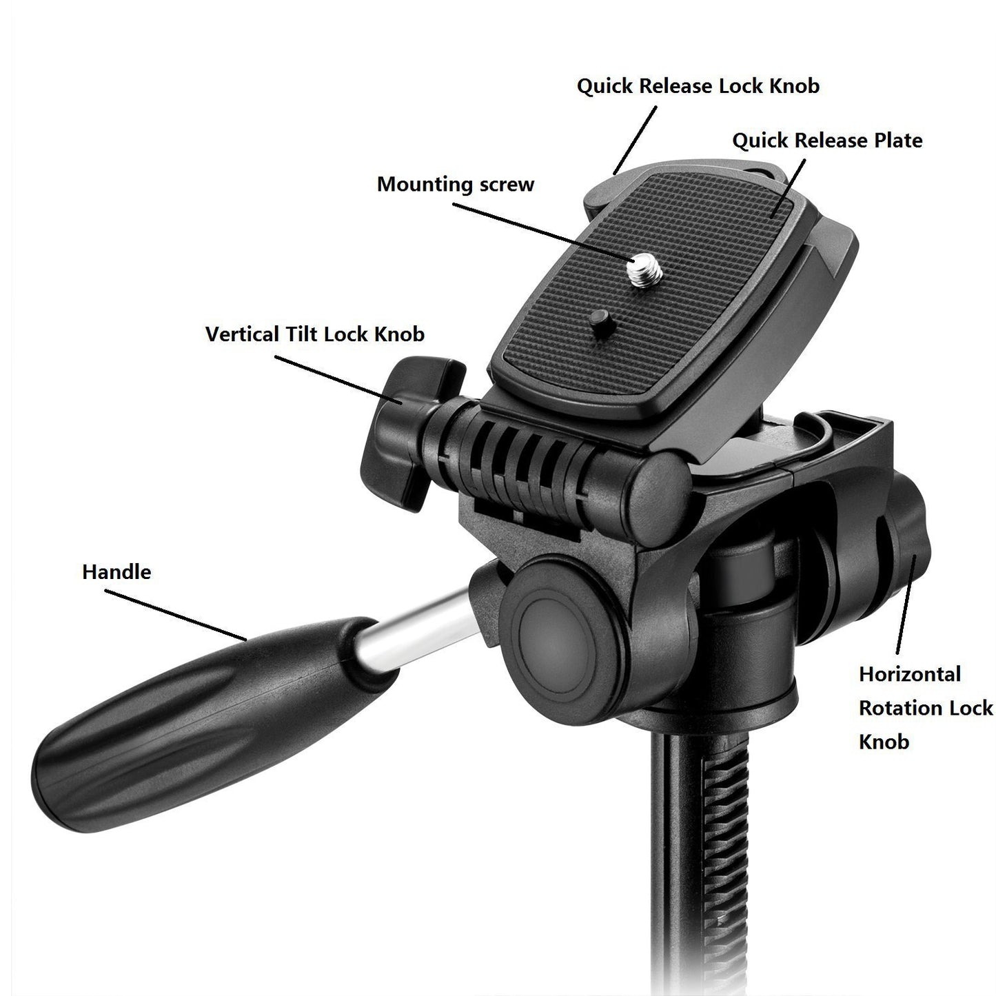 zomeiq111 mobile phone live support SLR camera tripod level meter tripod