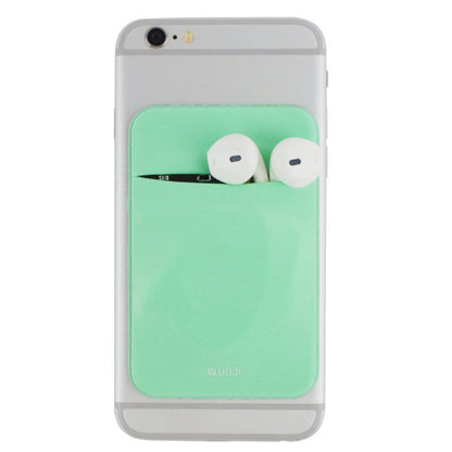 Creative mobile phone accessories, multi-color flat-mouth Lycra card holder