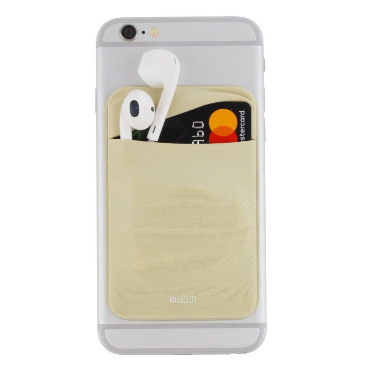 Creative mobile phone accessories, multi-color flat-mouth Lycra card holder