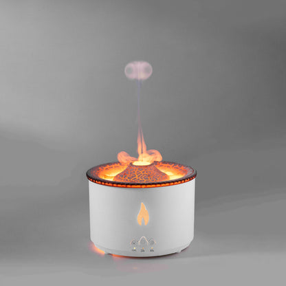 Cross-border Volcanic Aroma Diffuser Flame Humidifier Air Aroma Diffuser Ultrasonic Essential Oil Large Mist Humidifier Wholesale