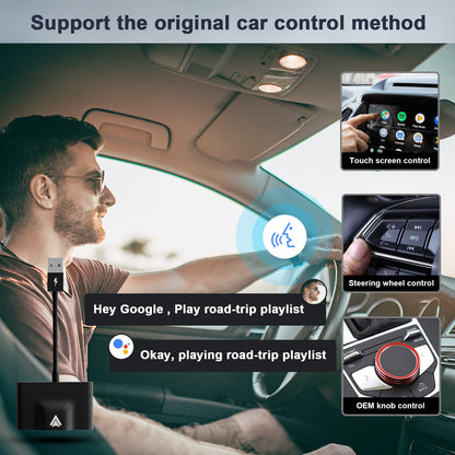 CarPlay module original car wired to wireless Andriod Auto box Android system car-to-machine adapter