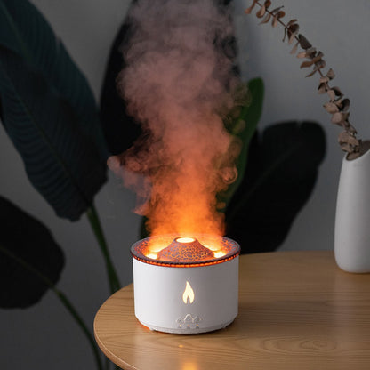 Cross-border Volcanic Aroma Diffuser Flame Humidifier Air Aroma Diffuser Ultrasonic Essential Oil Large Mist Humidifier Wholesale