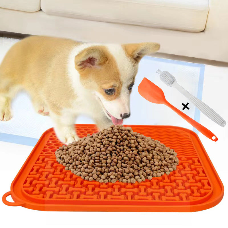 Pet Supplies Silicone Slow Feeding Mat Pet Licking Mat with Suction Cup Relieve Anxiety Slow Feeder Durable and Easy to Clean