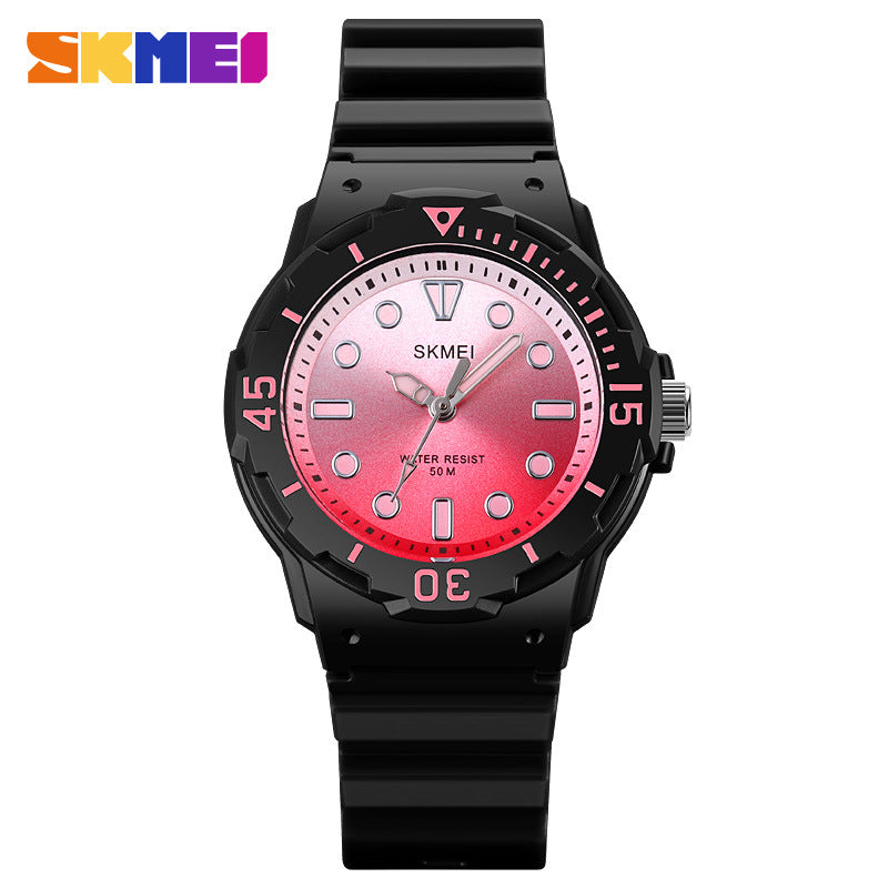 Shikemei fashion quartz watch waterproof trend watch factory price wholesale black case blue face