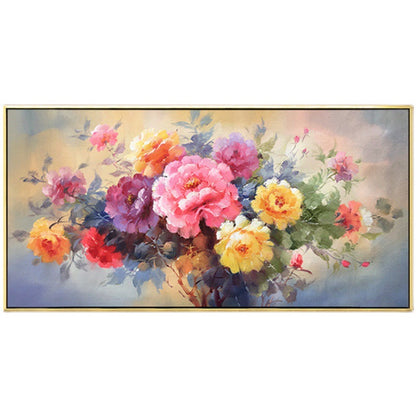 Mona Lisa Blooming Wealthy Cross Stitch 2022 New Thread Embroidery Living Room Embroidery Large Modern Flower Peony