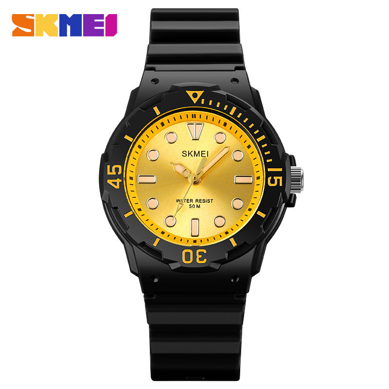 Shikemei fashion quartz watch waterproof trend watch factory price wholesale black case blue face