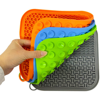 Pet Supplies Silicone Slow Feeding Mat Pet Licking Mat with Suction Cup Relieve Anxiety Slow Feeder Durable and Easy to Clean