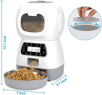 3.5L elf pet feeder automatic feeder fixed point feeder manual feeding