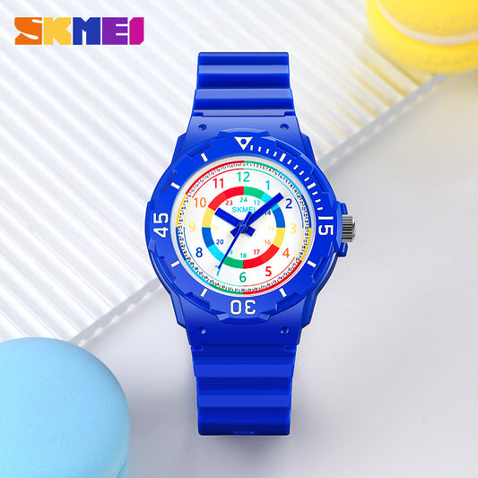 Shikemei fashion quartz watch waterproof trend watch factory price wholesale black case blue face