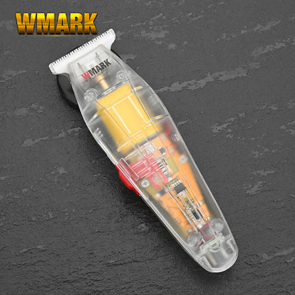 WMARK transparent hair clipper clipper oil head electric clipper hair clipper hot selling rechargeable hair salon cross-border NG-202