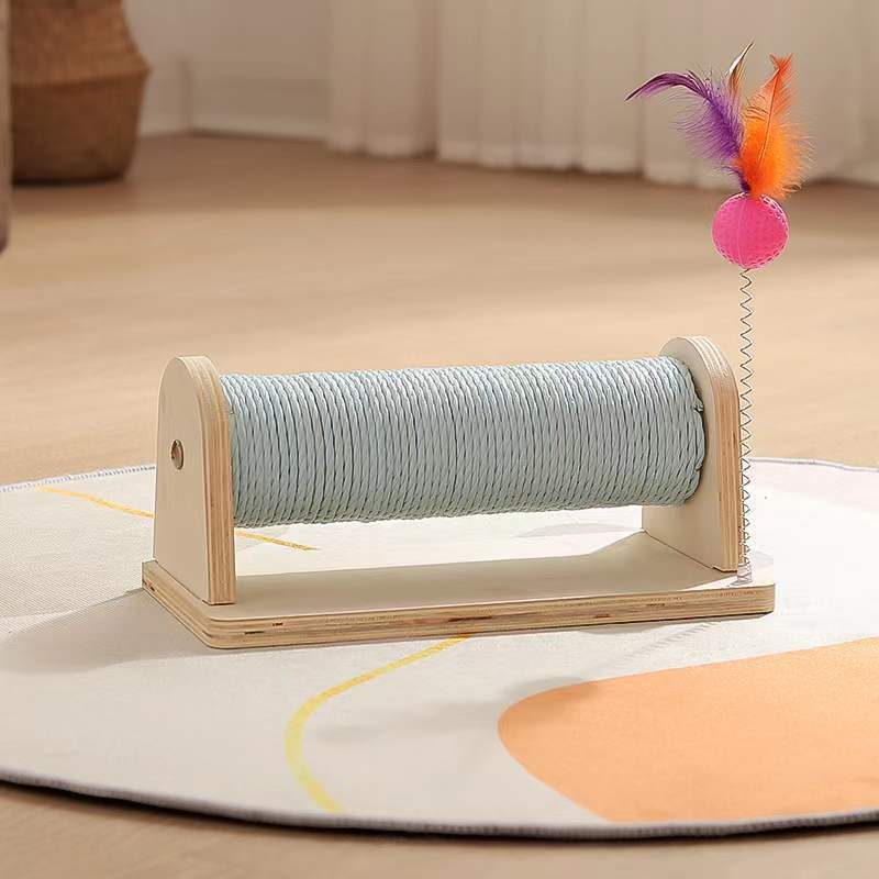 Cat Scratching Board Wholesale Vertical Solid Wood Toy Claw Grinding Relief Boredom Wear-Resistant Scratching Corrugated Paper Pet Products Factory Direct Sales