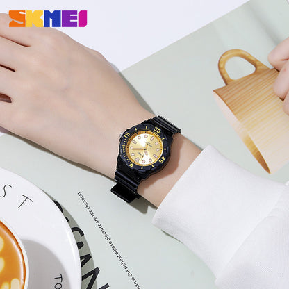 Shikemei fashion quartz watch waterproof trend watch factory price wholesale black case blue face