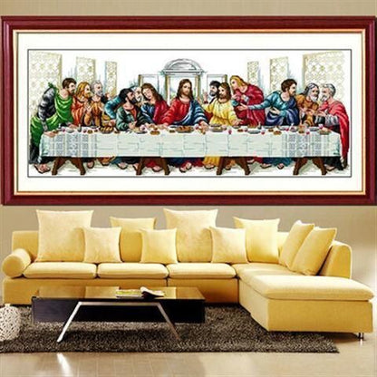 The Last Supper Cross Stitch Modern Simple Religious Characters Printed Cross Stitch