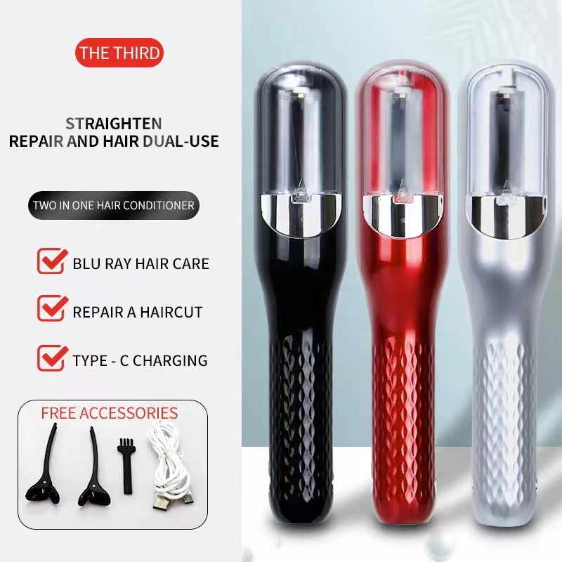 New 3rd generation rechargeable 2 in 1 hair trimmer, hairdresser, curling iron