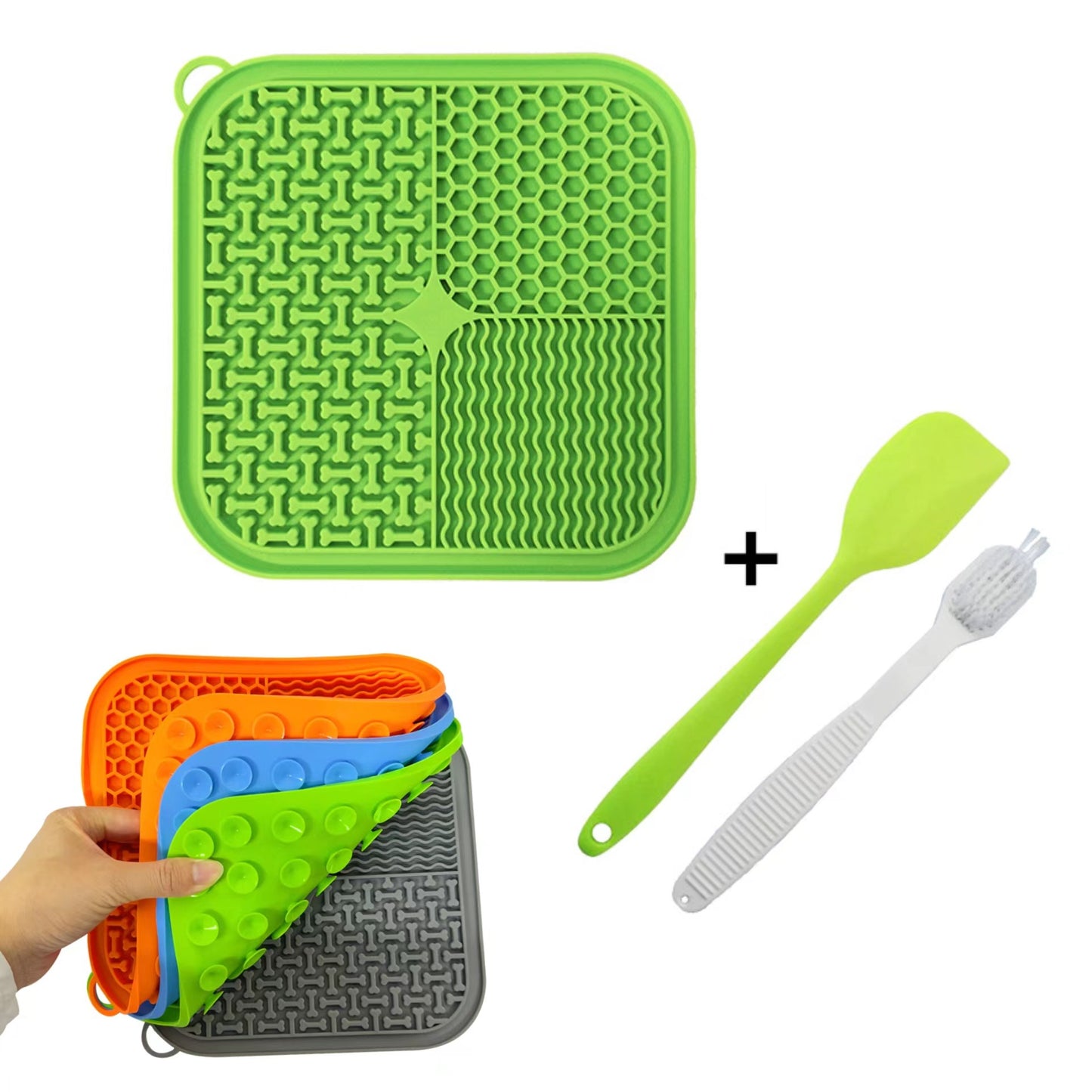 Pet Supplies Silicone Slow Feeding Mat Pet Licking Mat with Suction Cup Relieve Anxiety Slow Feeder Durable and Easy to Clean