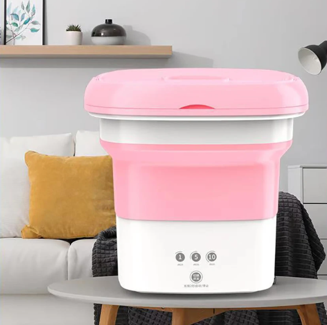 Foldable Washing Machine Pink