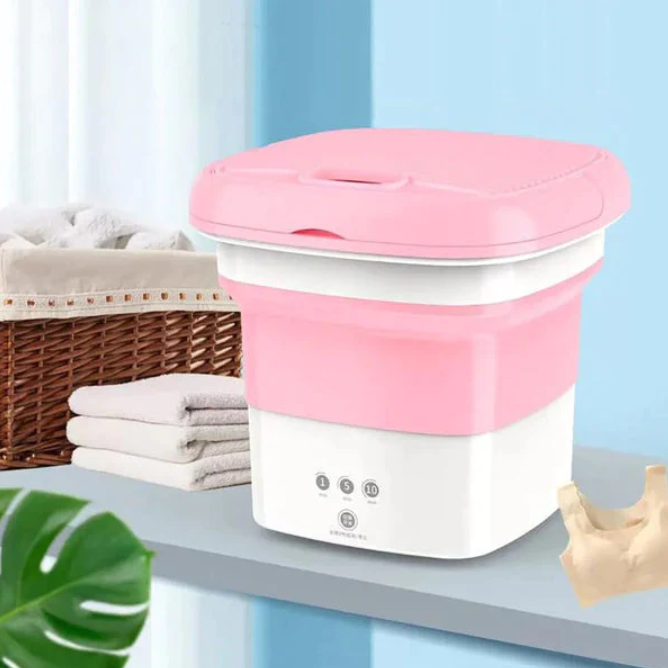 Foldable Washing Machine Pink