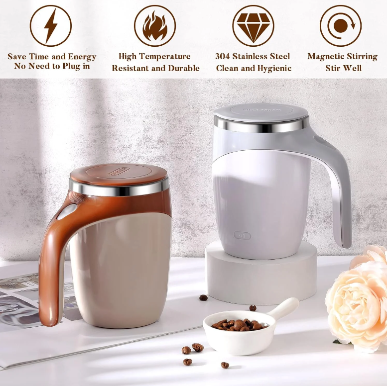 Self Stirring Coffee Cup Features